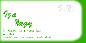 iza nagy business card